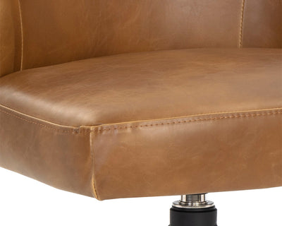 PB-06BRE Swivel Chair- Faux Leather