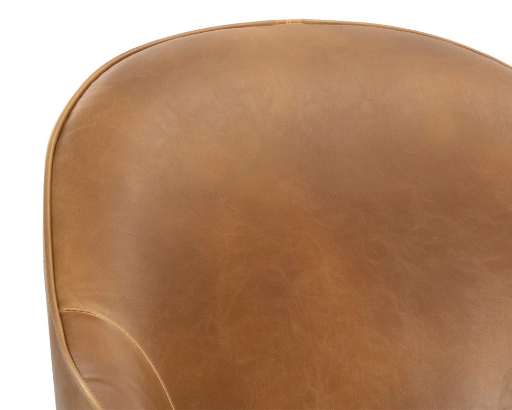 PB-06BRE Swivel Chair- Faux Leather