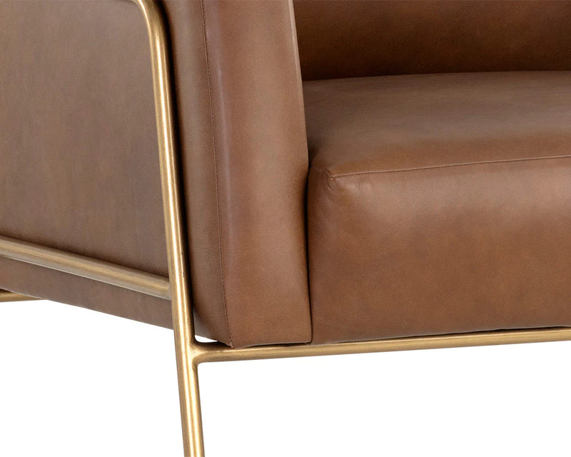 PB-06CYB Leather Accent Chair- Bovine Leather