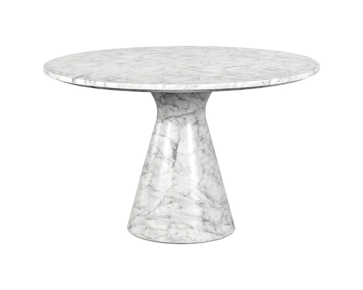 PB-06SHEL Dining Table- Marble Look -47"D