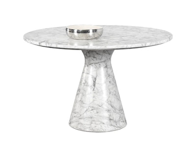 PB-06SHEL Dining Table- Marble Look -47"D