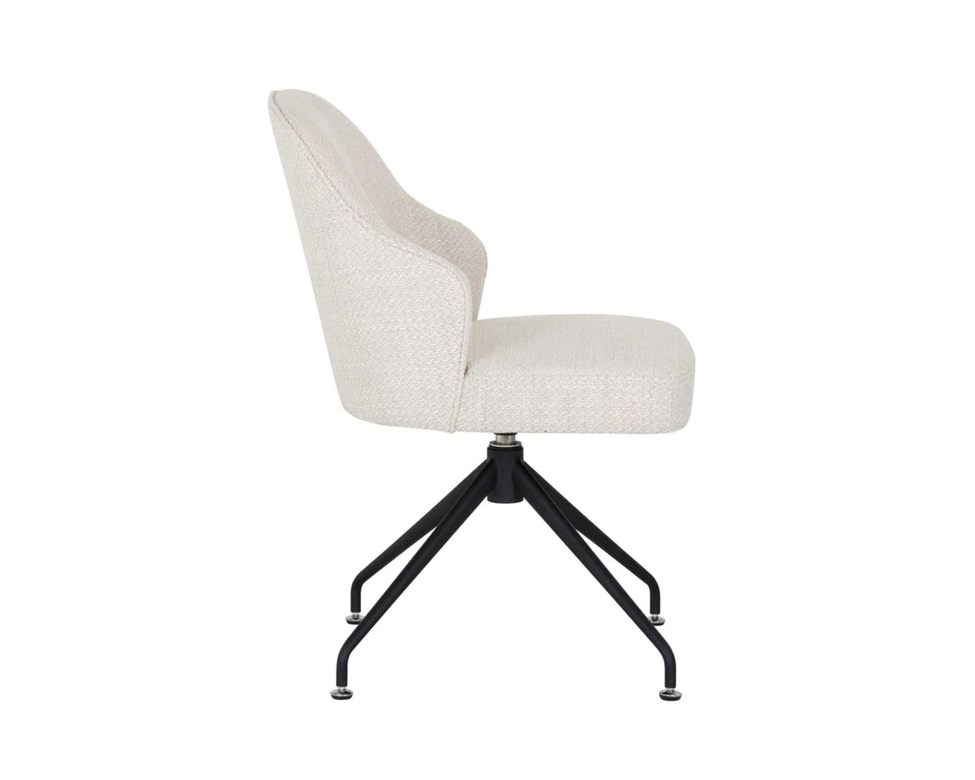 PB-06BRE Swivel Dining Chair - Fabric