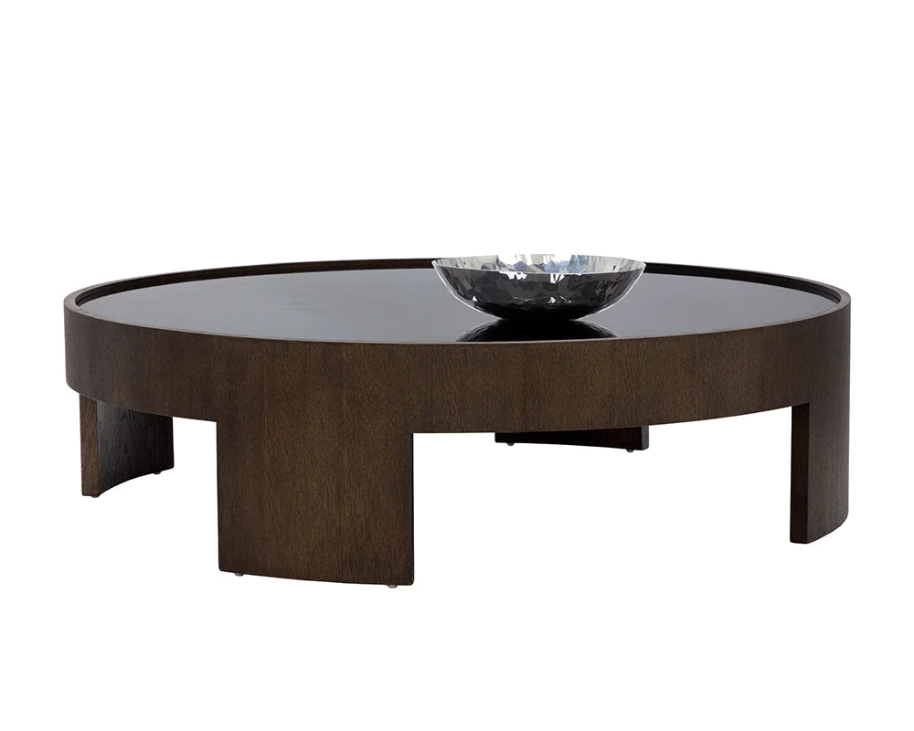 PB-06BRU Round Coffee Table - 55"D