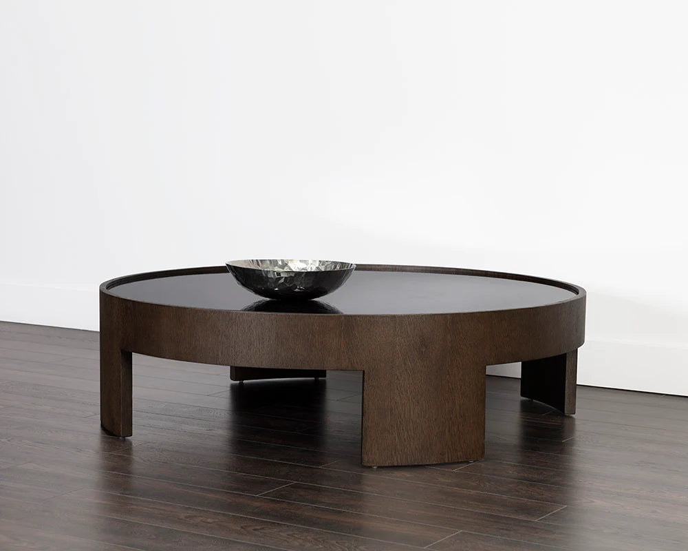 PB-06BRU Round Coffee Table - 55"D