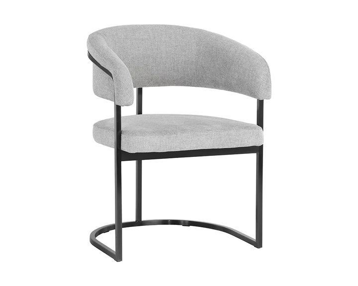 PB-06MAR Dining Armchair - Gunmetal