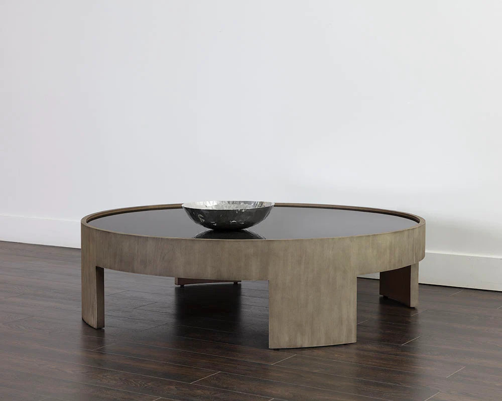 PB-06BRU Round Coffee Table - 55"D