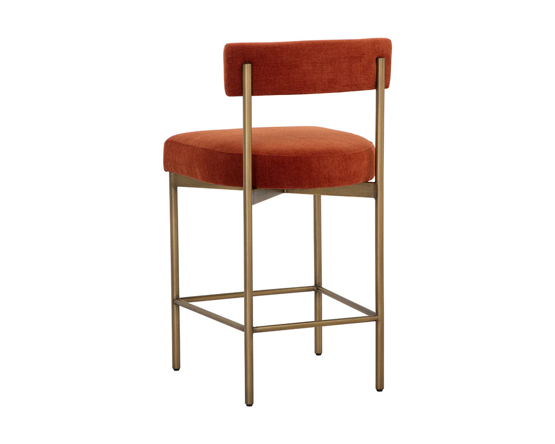 PB-06SEN  Counter Stool- Antique Brass