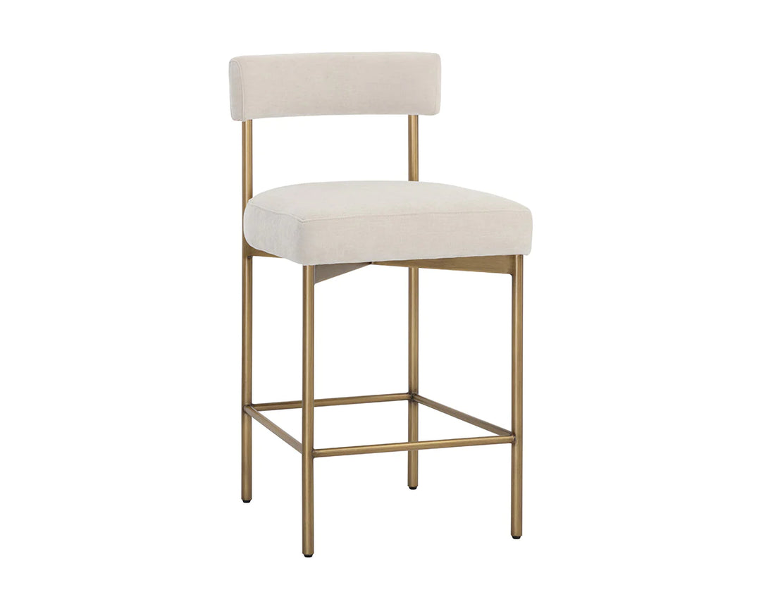 PB-06SEN  Counter Stool- Antique Brass