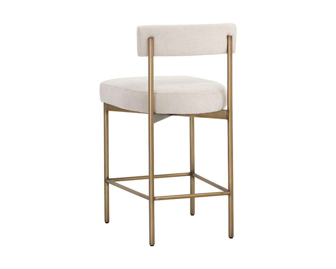 PB-06SEN  Counter Stool- Antique Brass