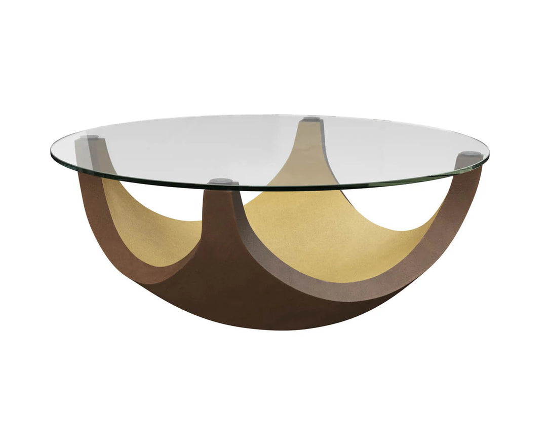 PB-06BUR Round Coffee Table - 39"D