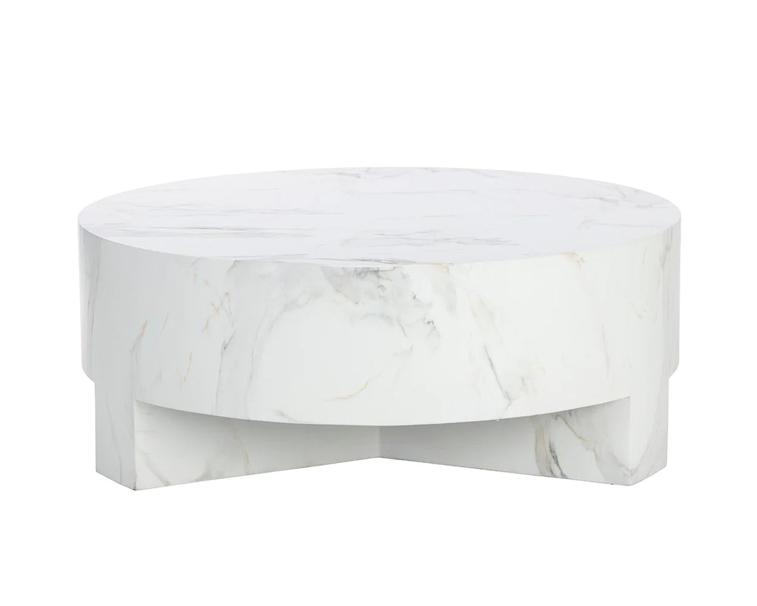 PB-06MIR Round Coffee Table - 40"D