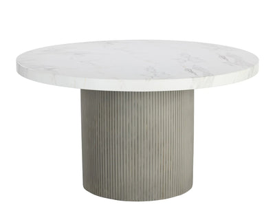 PB-06NIC Dining Table - Marble Look