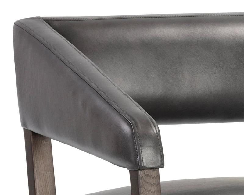 PB-06CAR Leather Accent Chair - Genuine Leather