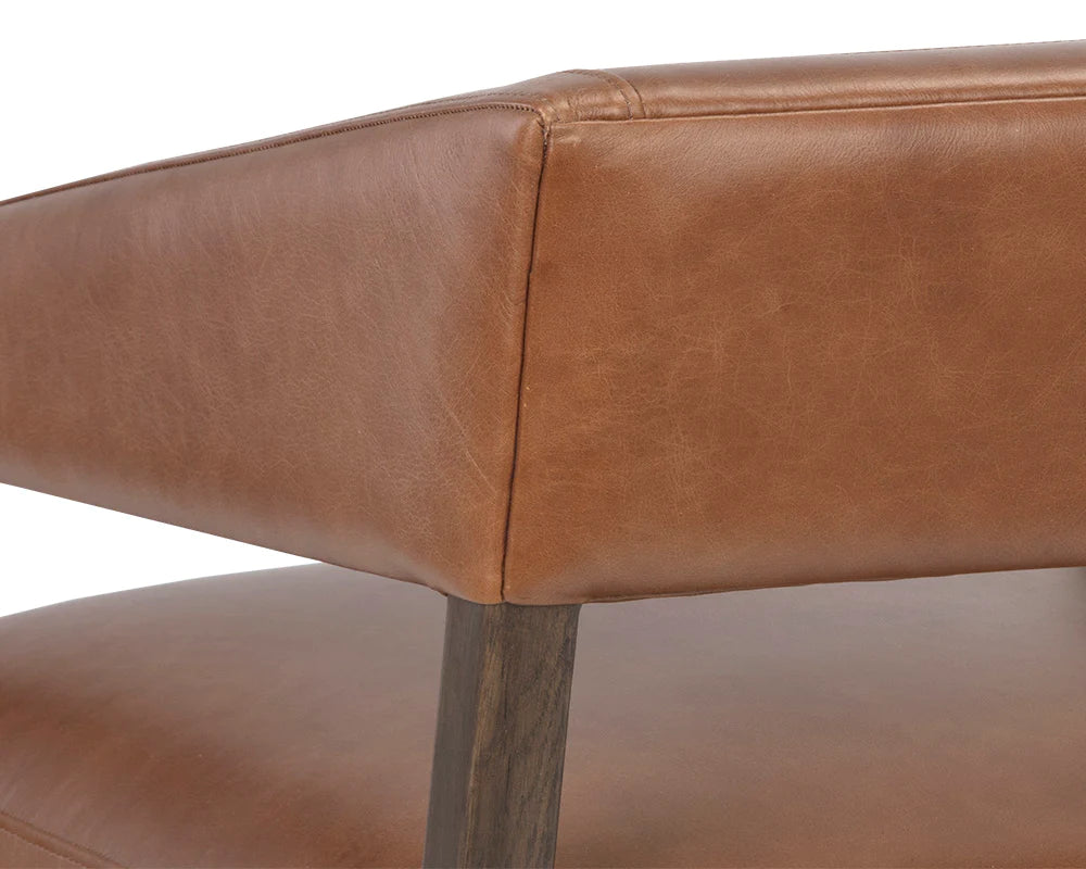 PB-06CAR Leather Accent Chair - Genuine Leather