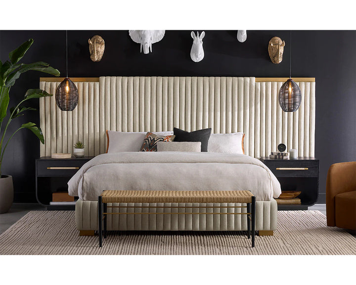 elegant tarrant tufted bed