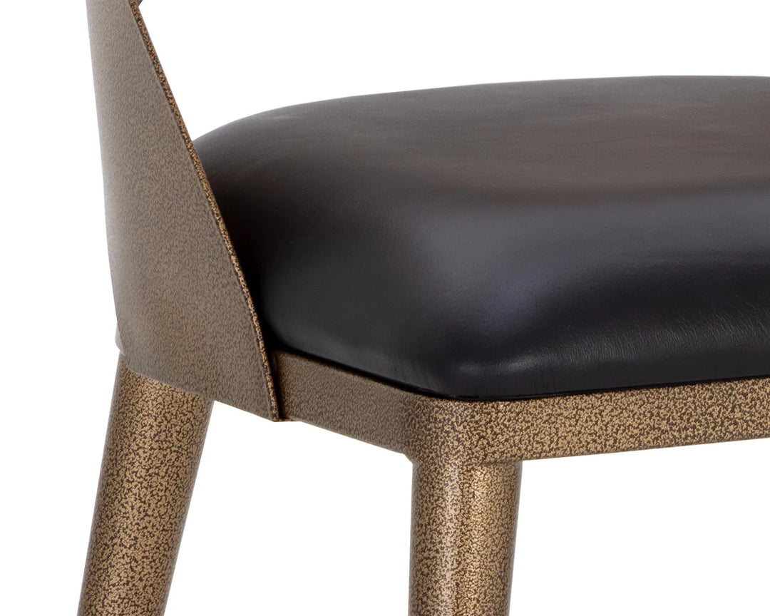 PB-06DEZ Dining Chair-Charcoal Black