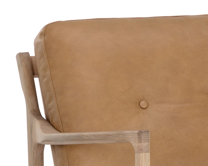 PB-06GIL Leather Lounge Chair  - Sahara Camel