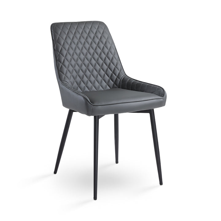 PB-11EMI Faux Leather Dining Chair - Black Legs