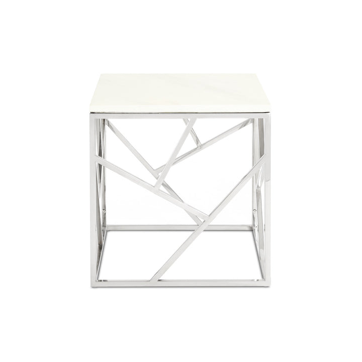 PB-11CAR End Table- Faux Marble