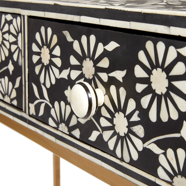 best bone inlay console table