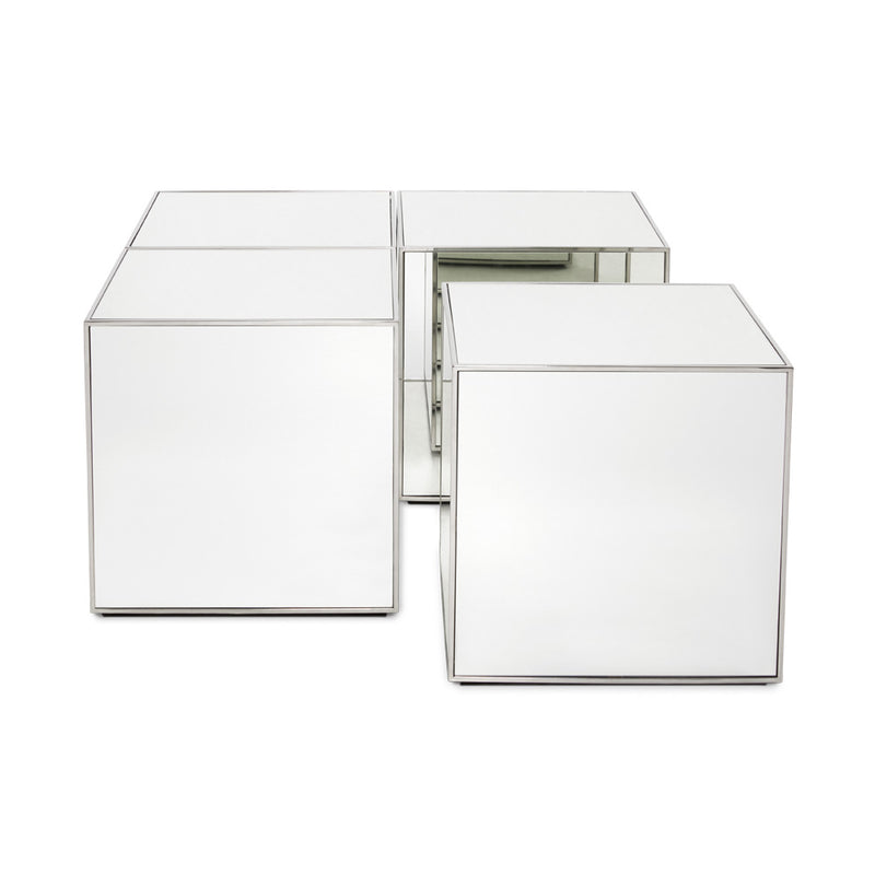 PB-11 Cube Mirror Coffee Table - 35.5
