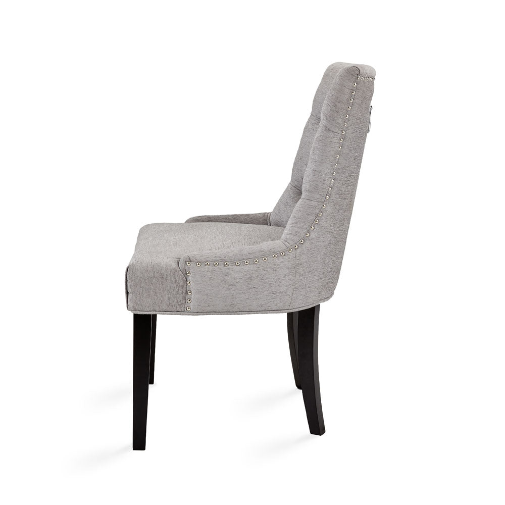 PB-11PET  Tufted Dining Chair- Platinum Fabric