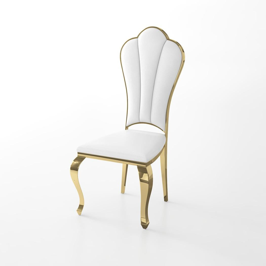 AYLI - 1640 Dining Chair- Gold