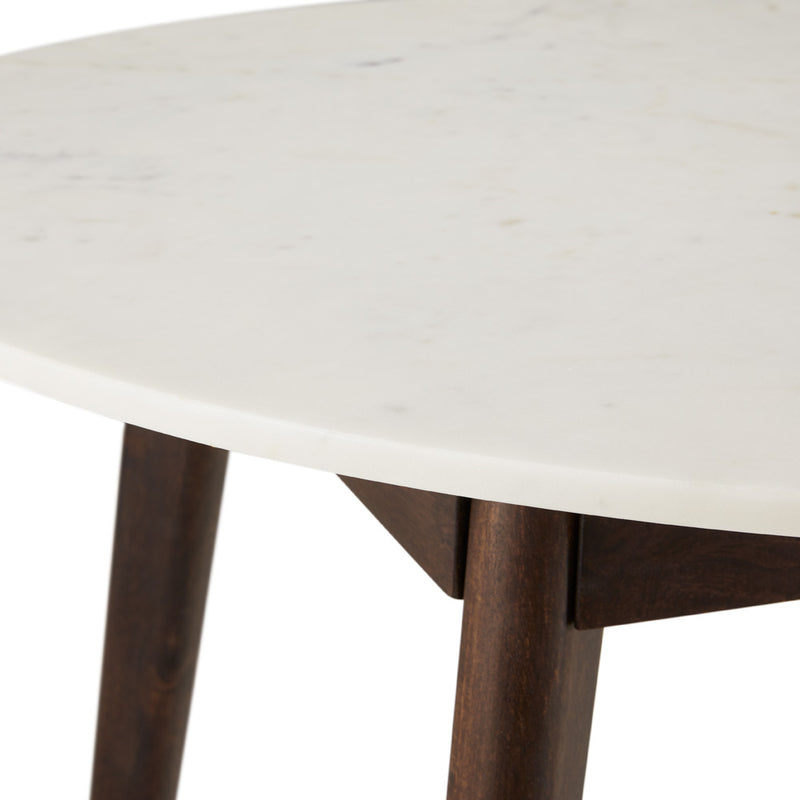 PB-11ERI Round Marble Top  Dining Table- 35.5D"