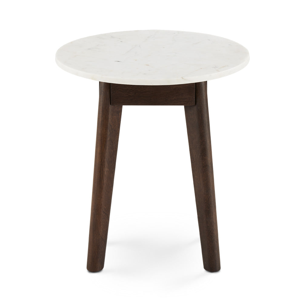 PB-11ERI Round Marble Top  End Table