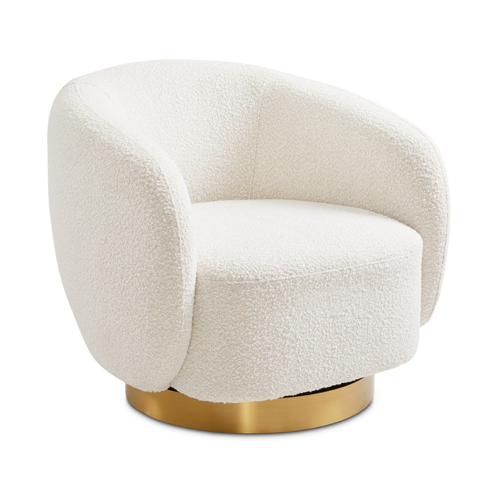 PB-11ASP Swivel Chair- Boucle Fabric