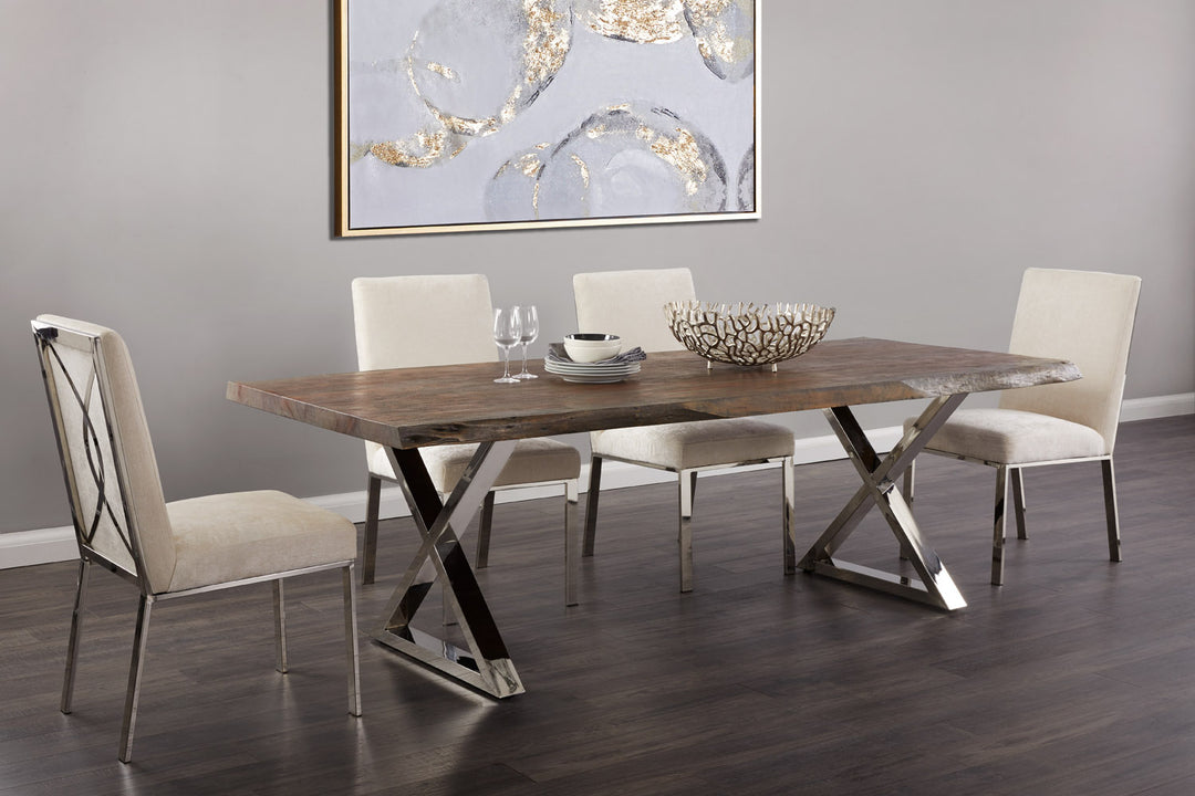 PB-11 Organic Live Edge Dining Table 84″