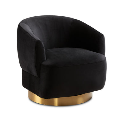 PB-11LIA Swivel Lounge Chair - Matte Gold Base