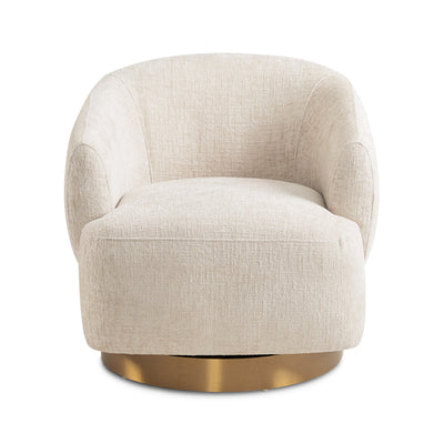 PB-11LIA Swivel Lounge Chair - Matte Gold Base