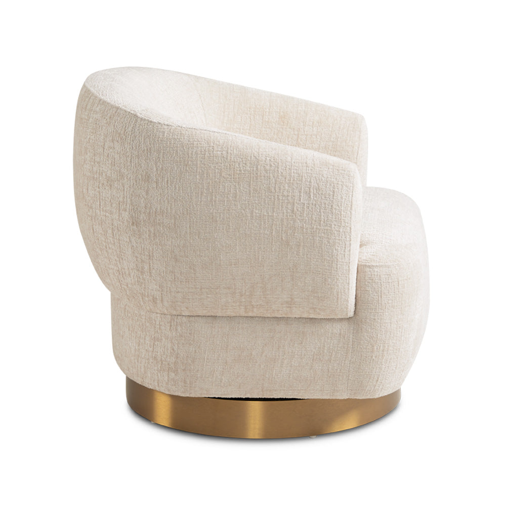 PB-11LIA Swivel Lounge Chair - Matte Gold Base