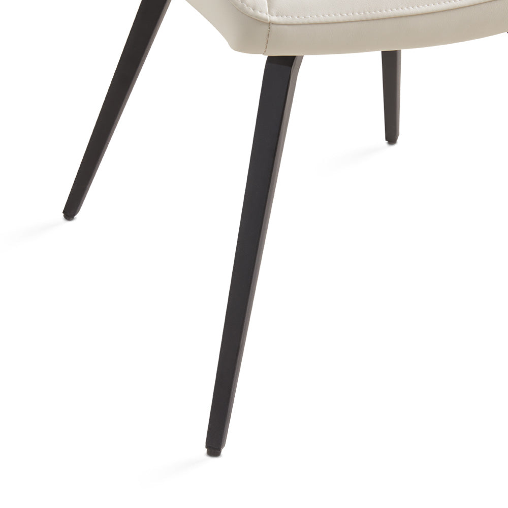 PB-11NON Swivel Dining Chair - Faux Leather Taupe