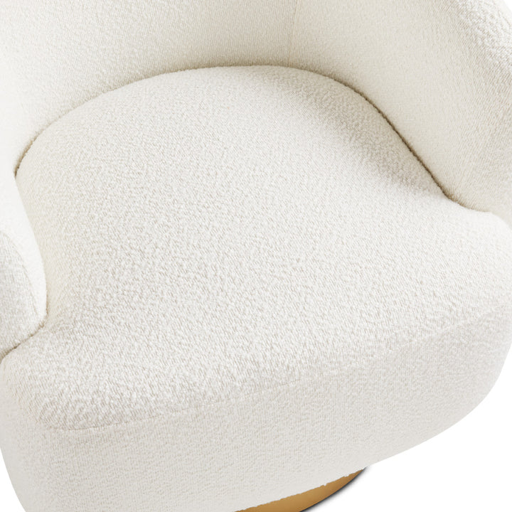 PB-11LIA Swivel Lounge Chair - Boucle Fabric