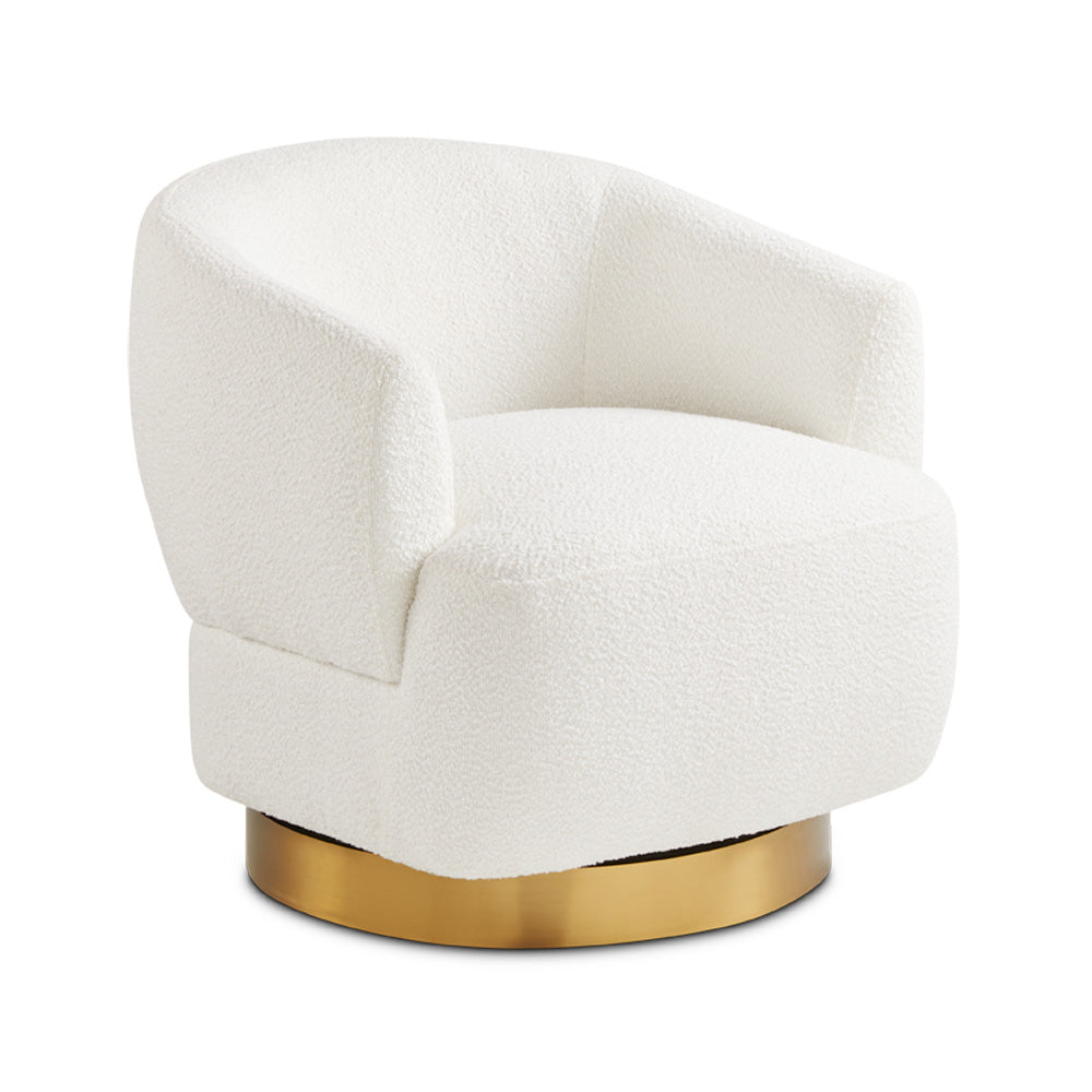 PB-11LIA Swivel Lounge Chair - Boucle Fabric