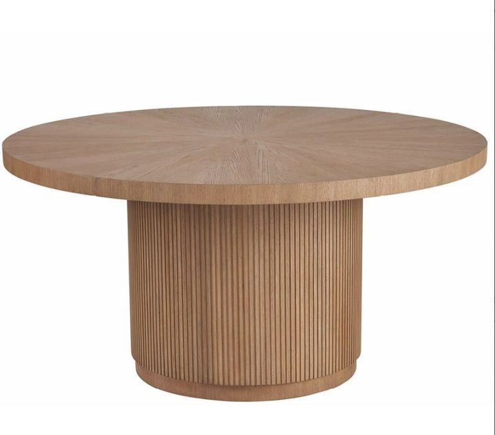 PB-01-Avaline Carmen Round Table - Skylark Finish 60"D