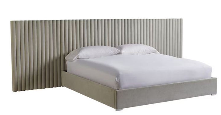 affordable bed with panel