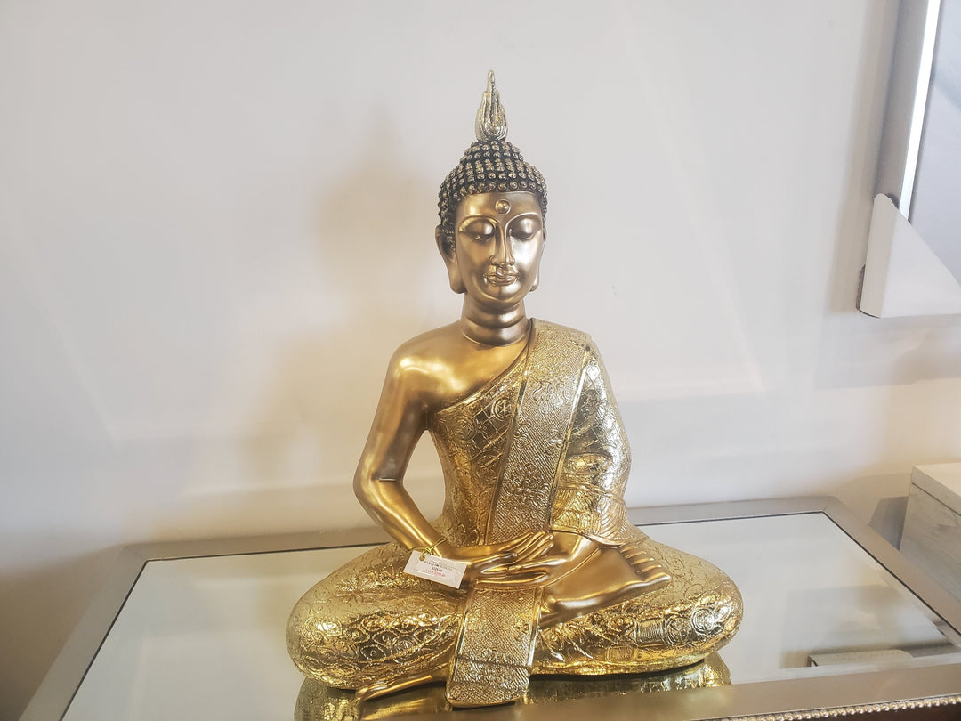 22-386 Gold Sitting Buddha