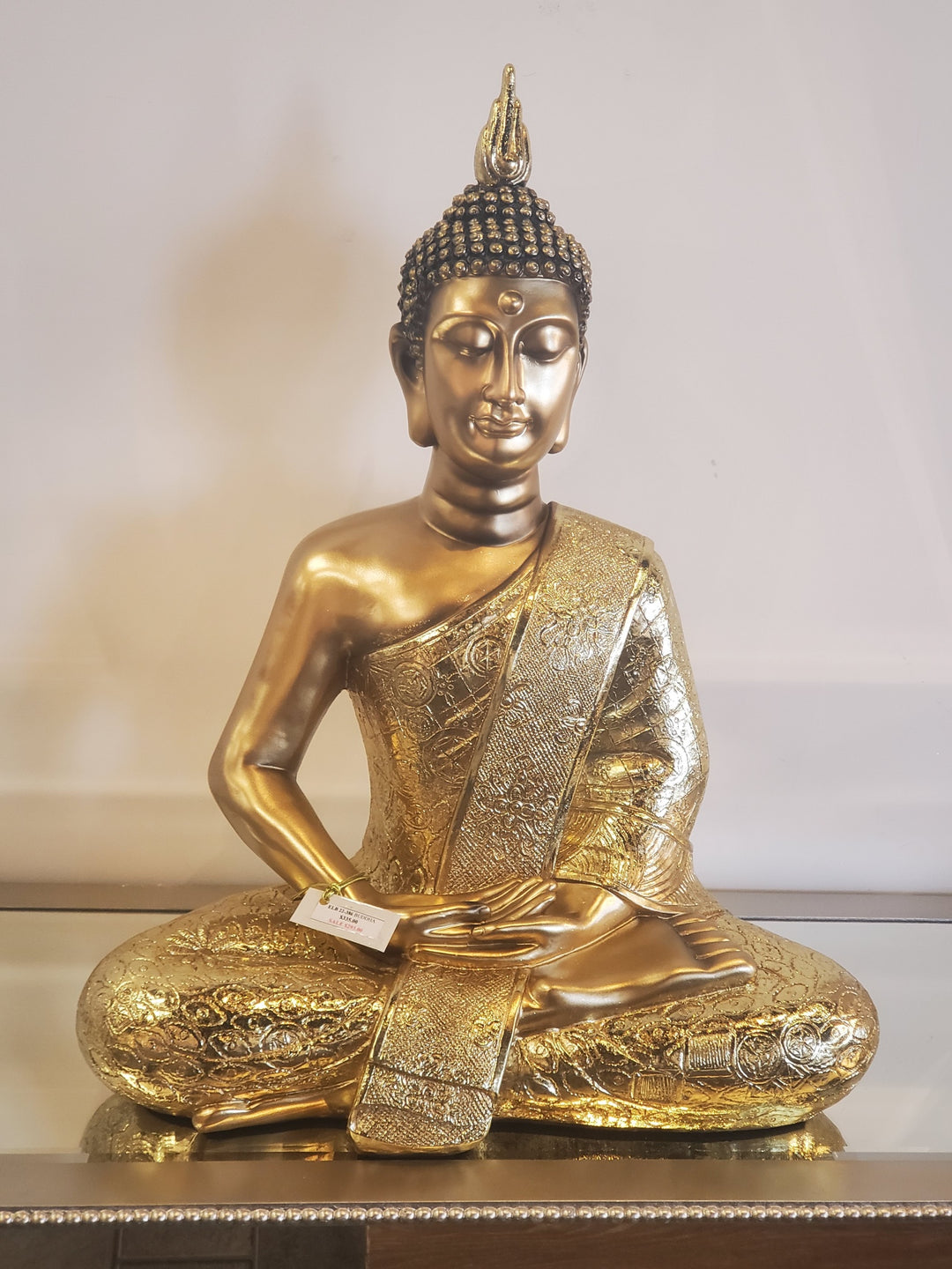 22-386 Gold Sitting Buddha