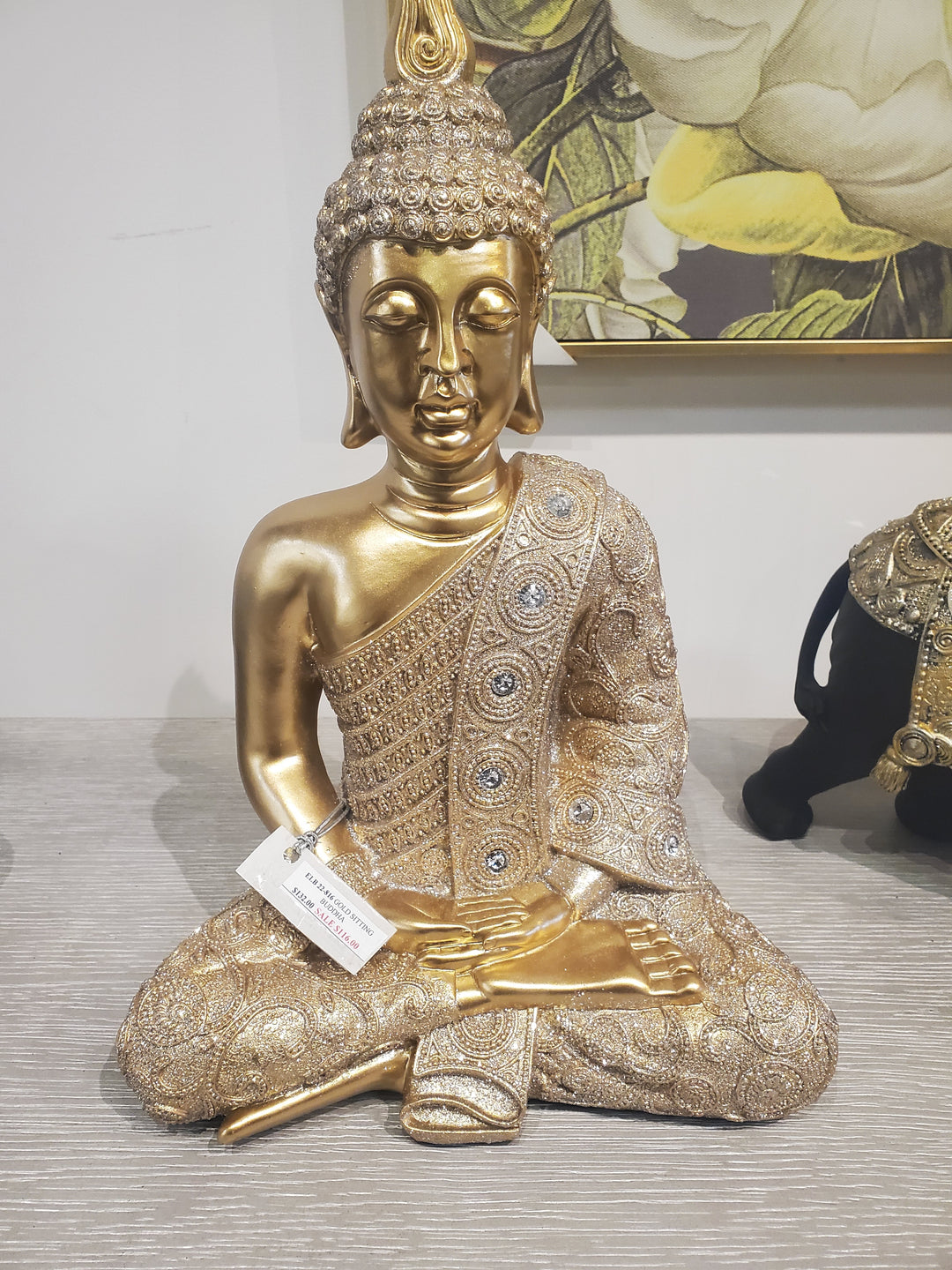 22-816 Gold Sitting Buddha