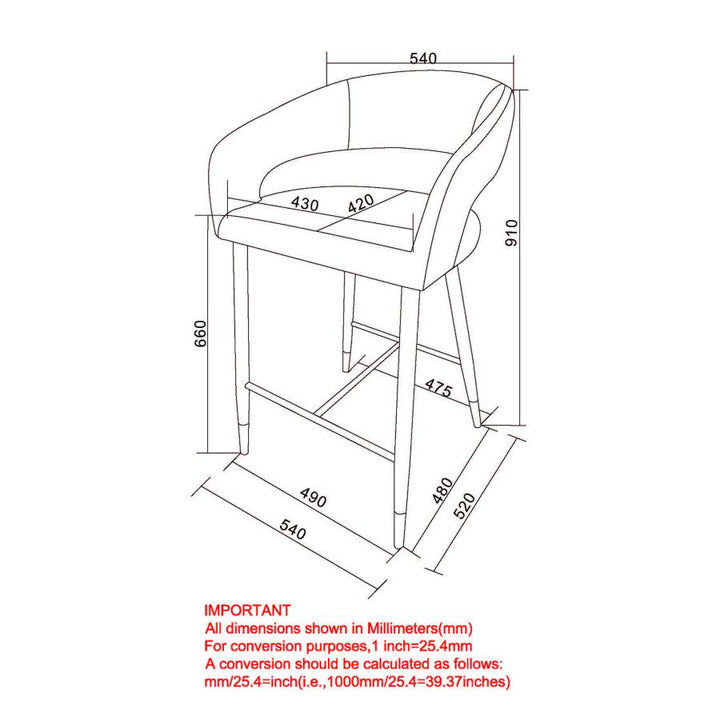 PB-07CRI Counterstool- 26" - SET OF 2