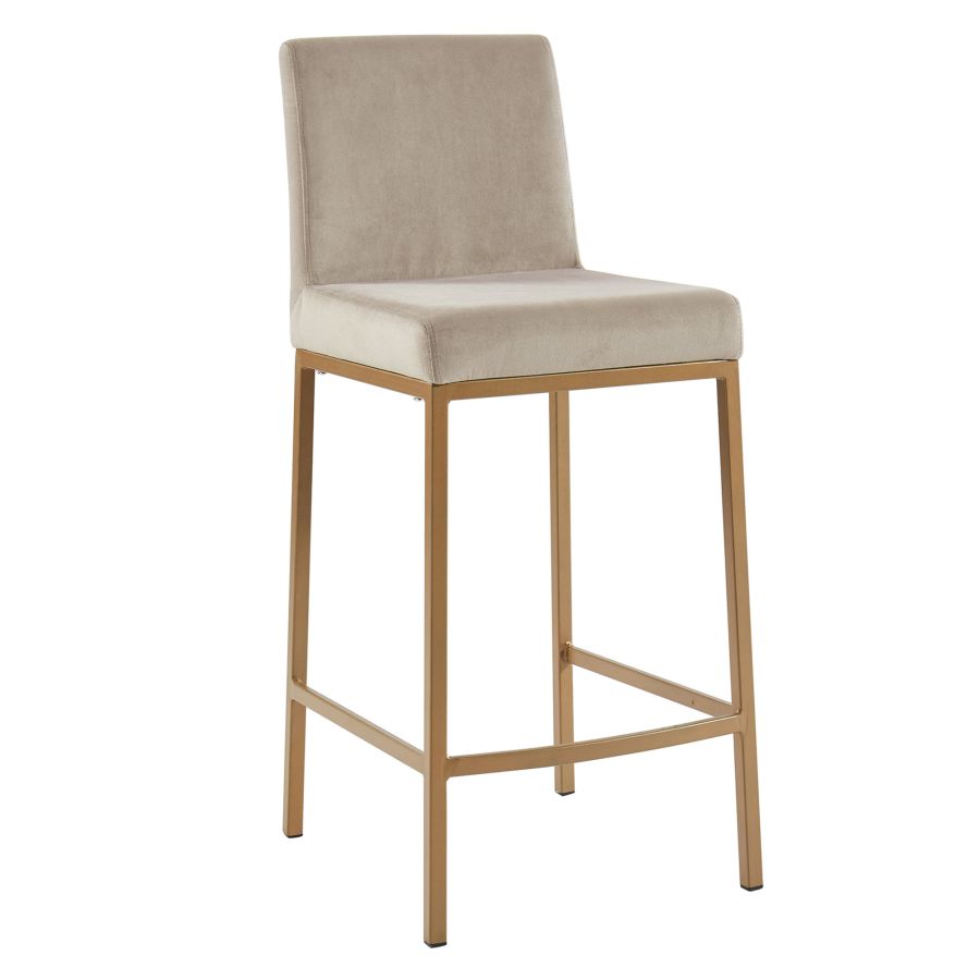 PB-07DIEG Counter Stool- Aged Gold Leg - SET OF 2