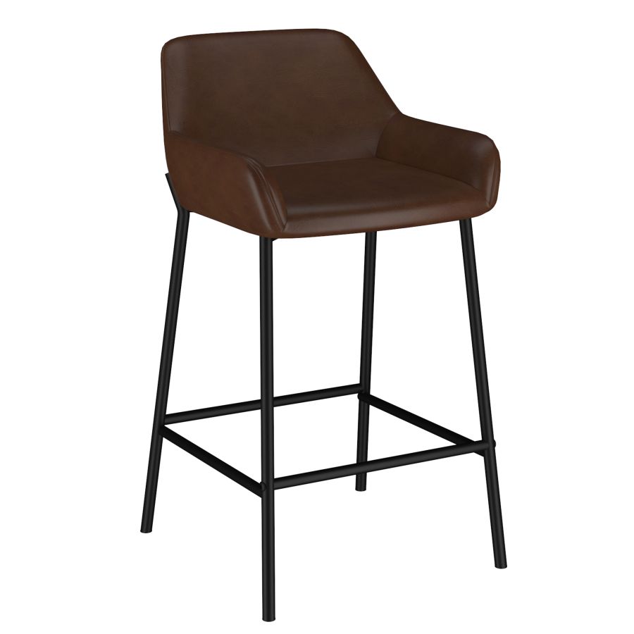 PB-07BAIL Counter Stool -26 in - SET OF 2  - Faux Leather