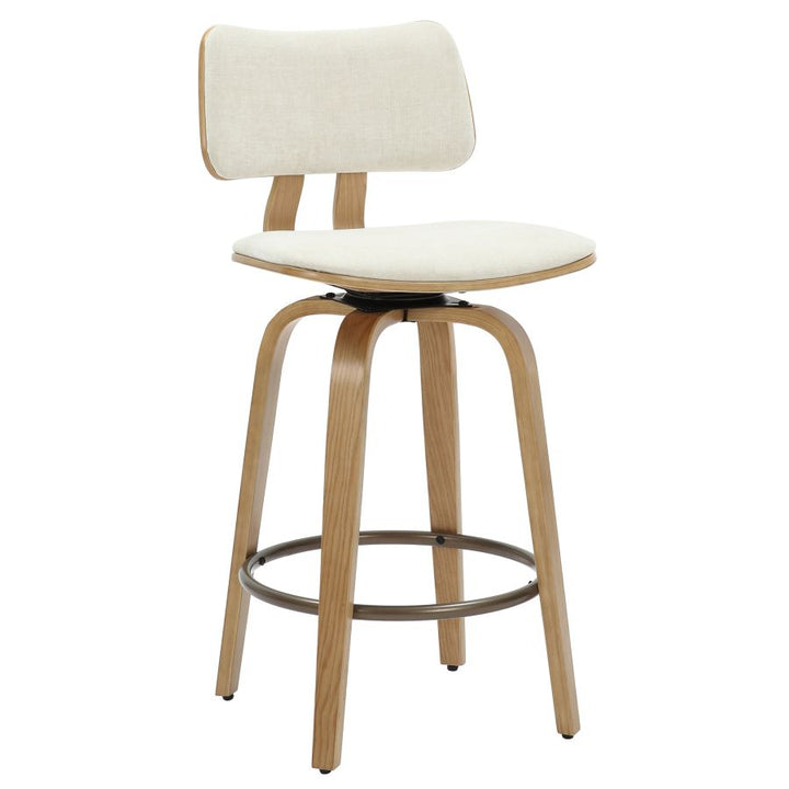 PB-07ZUN Swivel Counter Stool- Walnut