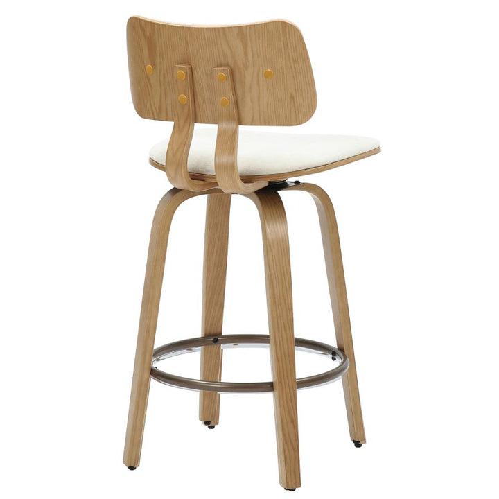 PB-07ZUN Swivel Counter Stool- Walnut