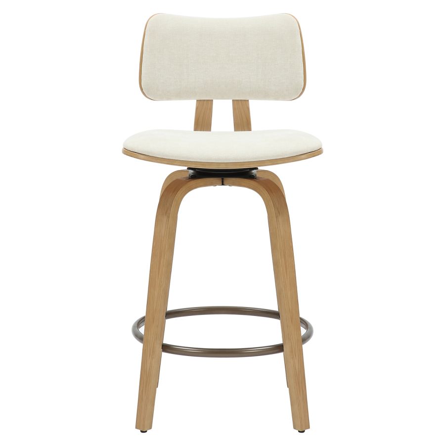 PB-07ZUN Swivel Counter Stool- Walnut