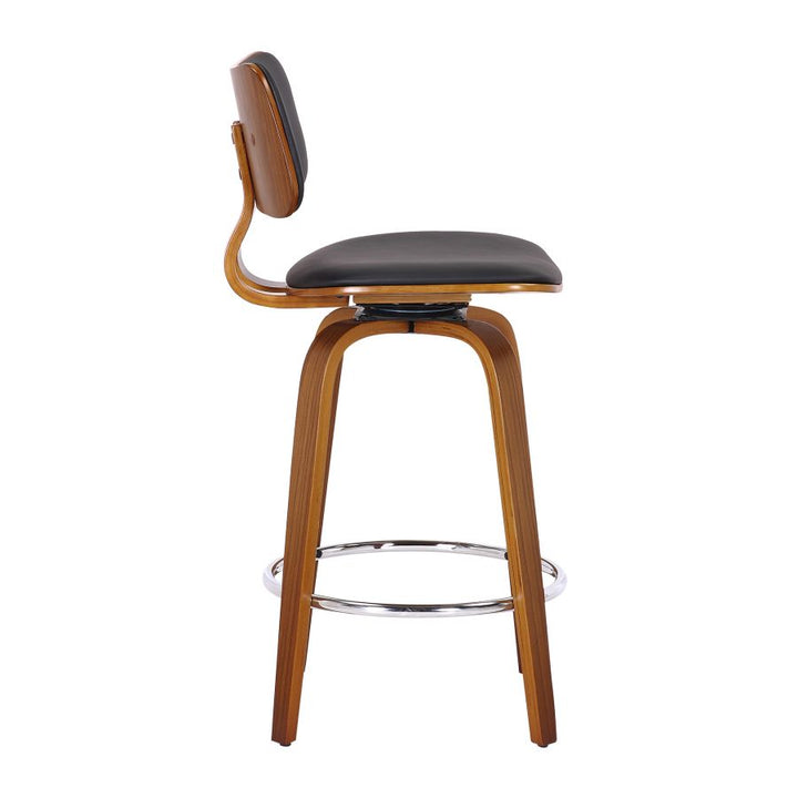 PB-07ZUN Swivel Counter Stool- Walnut