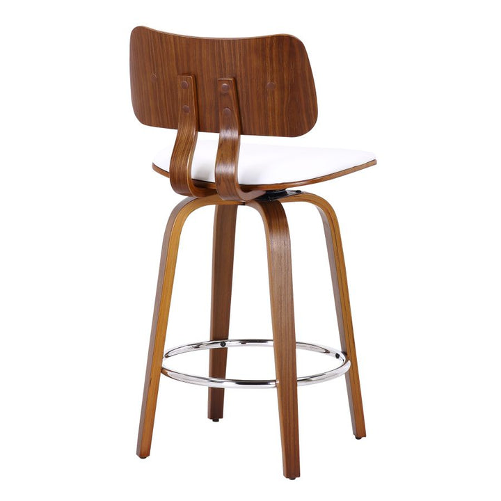 PB-07ZUN Swivel Counter Stool- Walnut